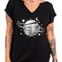 Camisa Estampa Prata De Saturno Com Correntes 